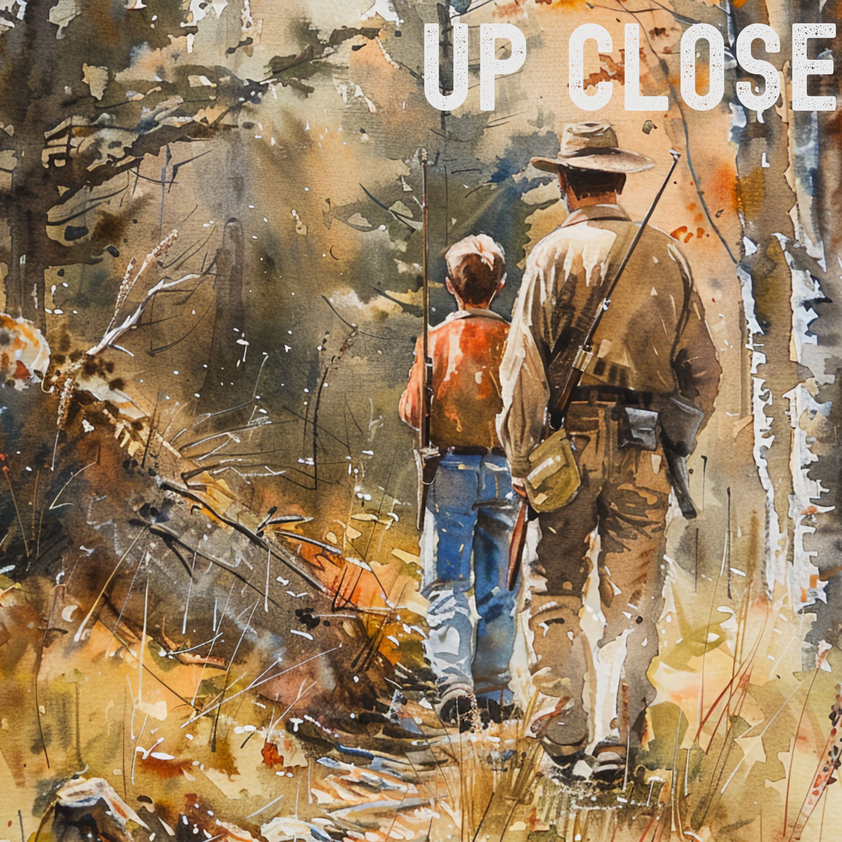 Hunting Season Man And Son Carrying On The Family Traditions, Wall Decor, High Quality Art Print, Original Art