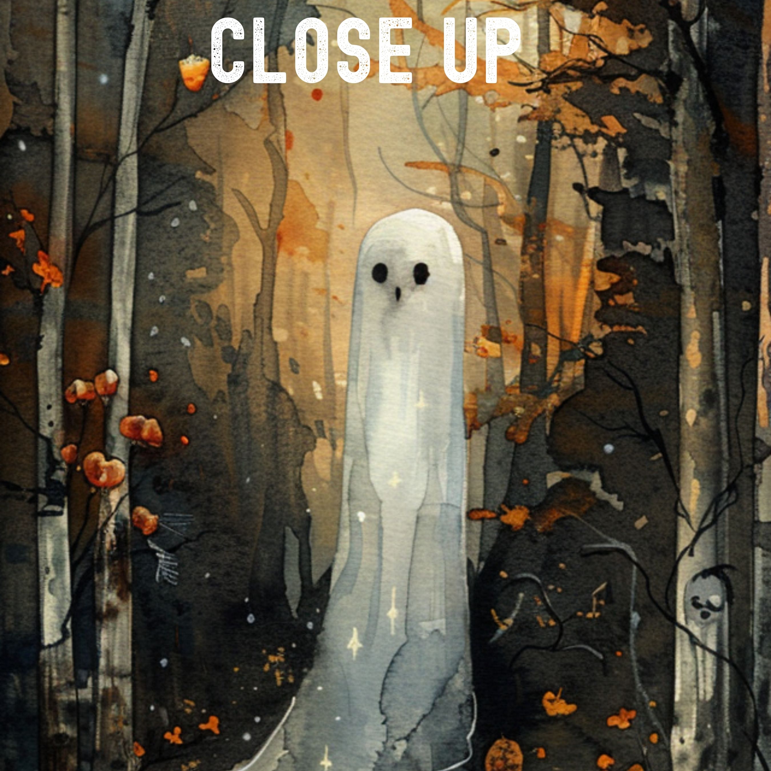 Whispering Ghost Bookmark, Halloween Ghost Art, Spooky, Halloween Bookmark, Book Lovers Gift, Handmade, Unique, Pumpkin Theme