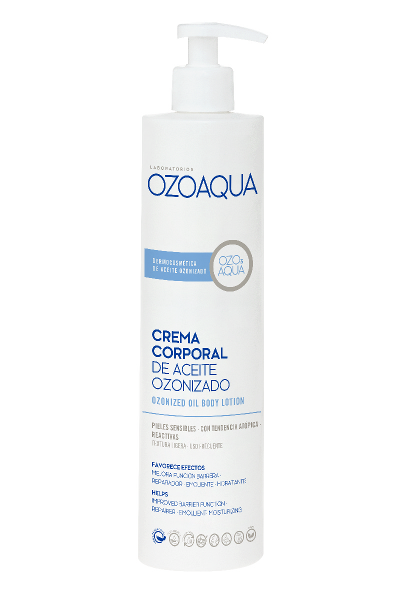 Ozoaqua Crema corporal de aceite ozonizado.