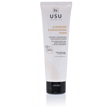 USU Espuma Limpiadora Exfoliante Suave CLEANSING & EXFOLIANT FOAM CON AMINOCOMPLEX 120 ml.