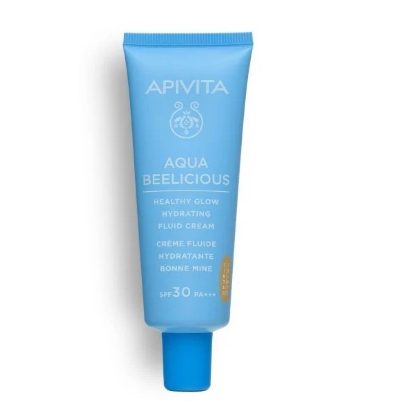 Apivita Aqua Beelicious Crema Fluida Iluminadora Hidratante SPF 30 con color 40 ml.