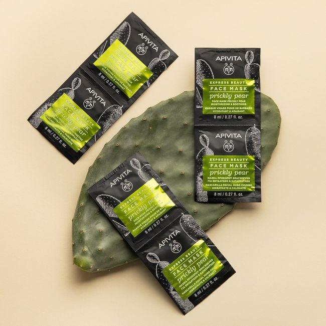 Apivita Express Beauty Mascarilla facial hidratante y calmante 2x8 ml.