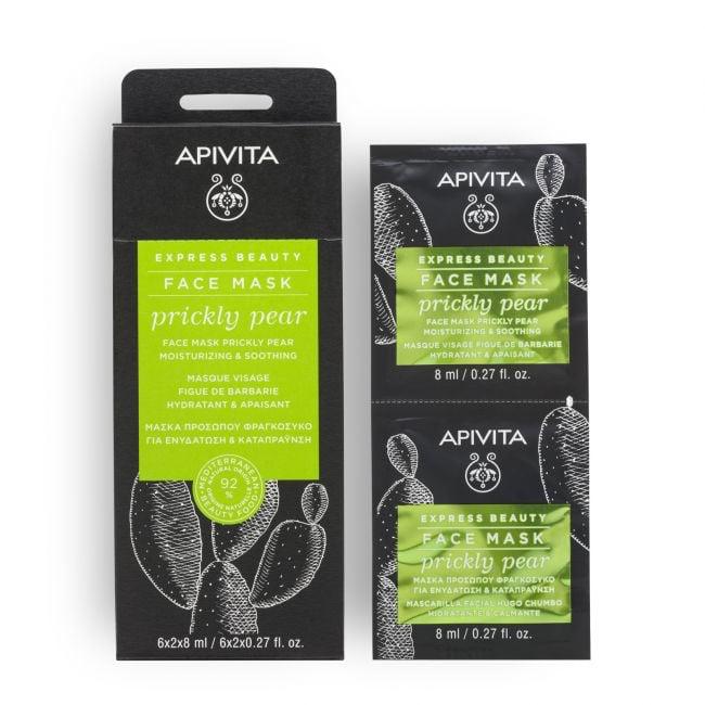 Apivita Express Beauty Mascarilla facial hidratante y calmante 2x8 ml.