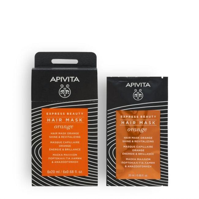 Apivita Express Beauty Hair Mask Orange Shine & Revitalizing 20 ml.