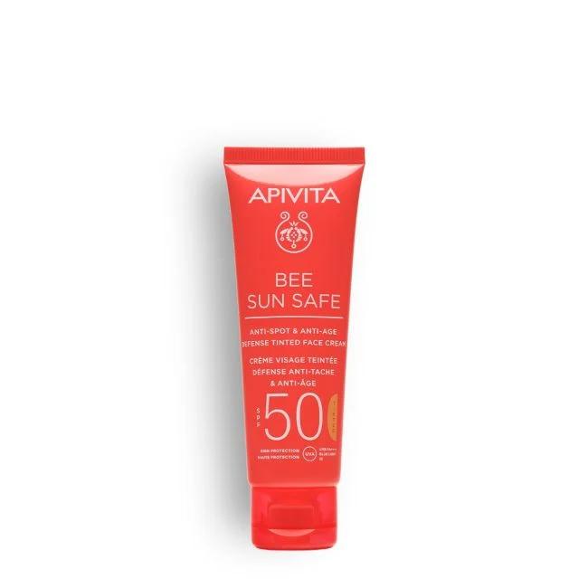 Apivita Bee Sun Safe Crema Facial Antiedad & Antimanchas Alga Marina & Propolis SPF50 50 ml.