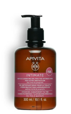 Apivita Gel Limpiador Suave para la Zona Íntima para una Protección Extra 300 ml.