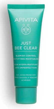 Apivita JUST BEE CLEAR BLEMISH CONTROL MATTIFYING MOISTURIZER 40 ml.