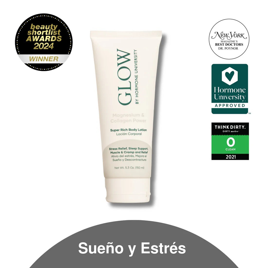 GLOW MAGNESIUM & COLLAGEN POWER Loción corporal súper enriquecida 150 ml.