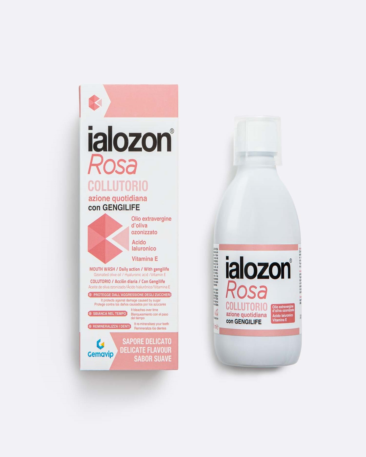 Ialozon Rosa Enjuague Bucal 300 ml.