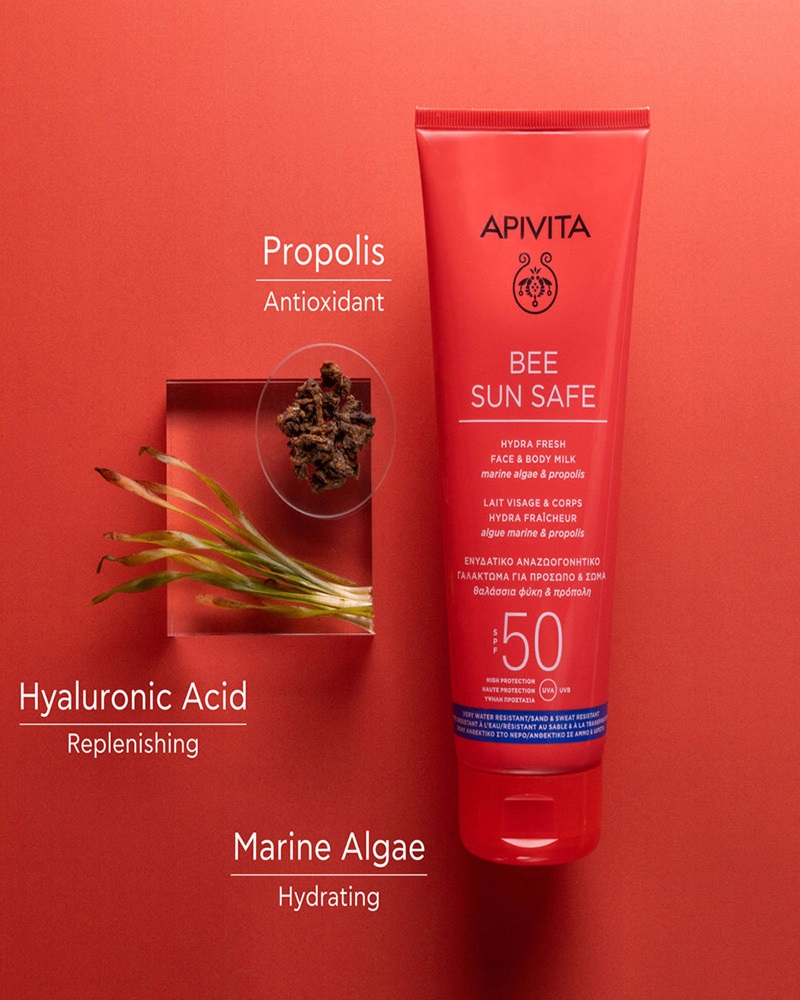 Apivita BEE SUN SAFE Hydra Fresh Face & Body Milk 200 ml.
