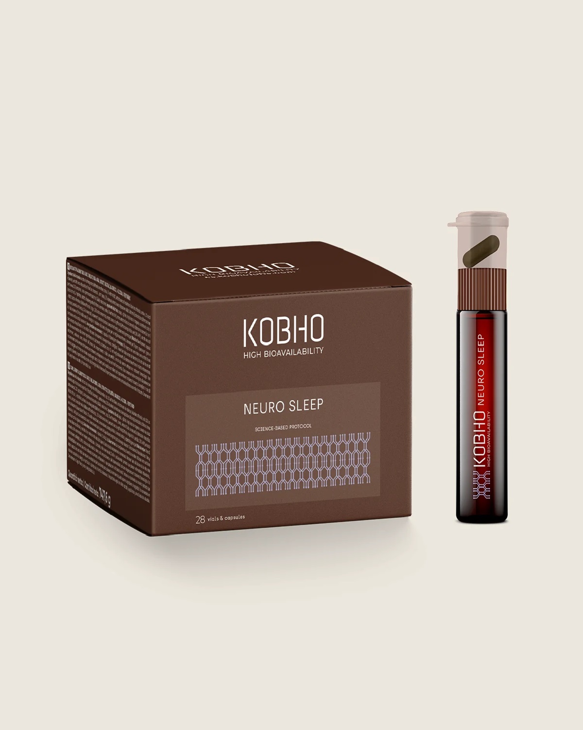 Kobho Neuro Sleep 28 viales y cápsulas.