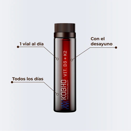 Kobho Vit. D3 + K2 20 viales.