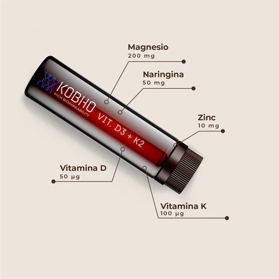 Kobho Vit. D3 + K2 20 viales.