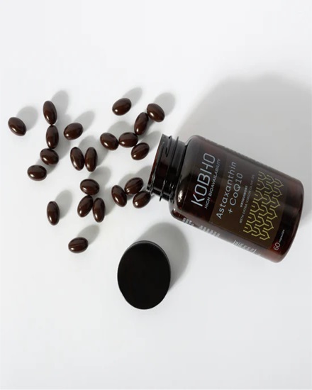Kobho Astaxanthin + CoQ10 Ubiquinone 60 cápsulas.