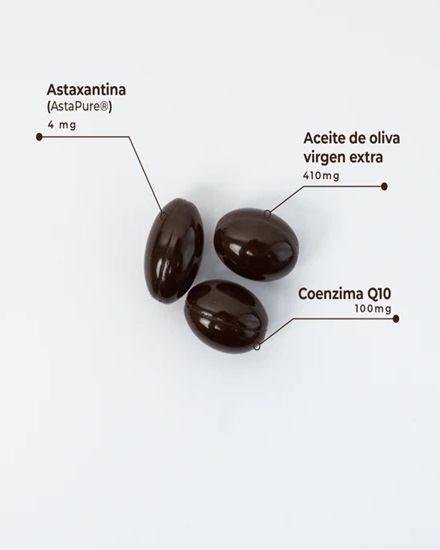 Kobho Astaxanthin + CoQ10 Ubiquinone 60 cápsulas.