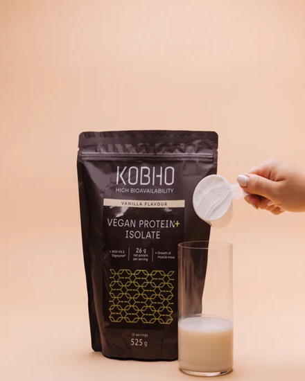 KOBHO Vegan Protein+ Isolate 525 gramos.