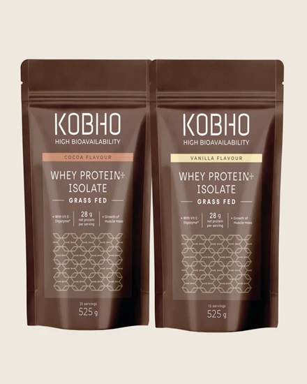 KOBHO Whey Protein+ Isolate 525 gramos.