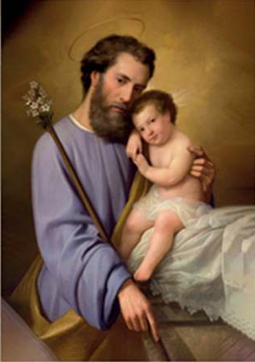 LITOGRAFÍA EN FILO DE ORO SAN JOSÉ