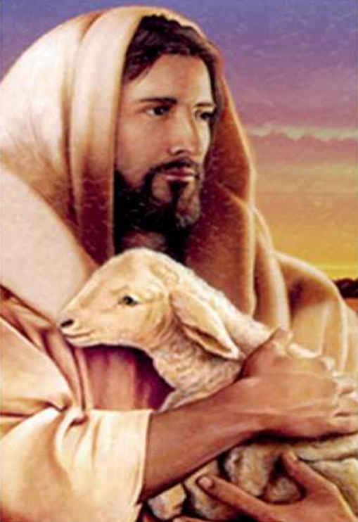 LITOGRAFÍA EN FILO DE ORO EL BUEN PASTOR