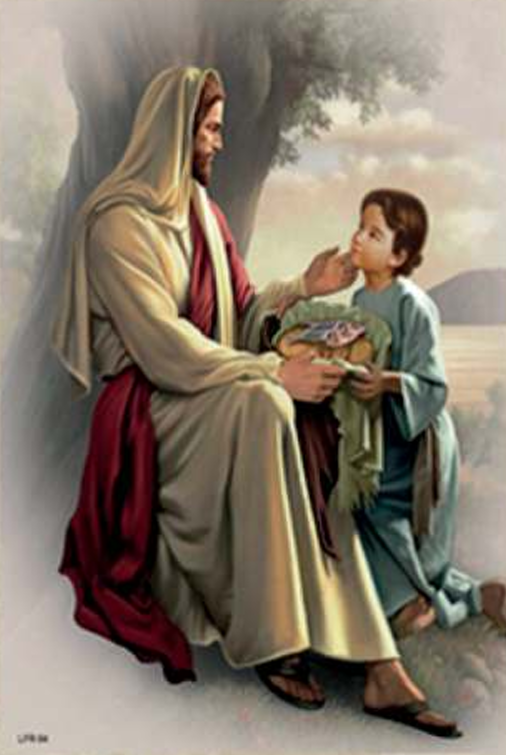 LITOGRAFÍA EN FILO DE ORO JESÚS PREDICANDO