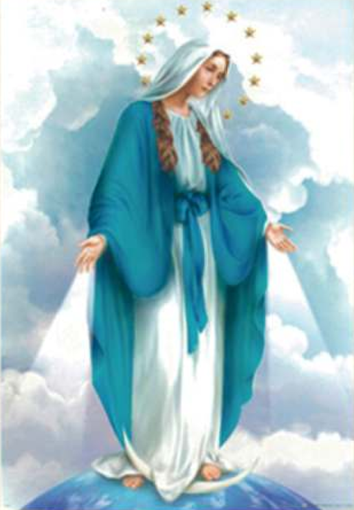 LITOGRAFÍA EN FILO DE ORO LA MILAGROSA