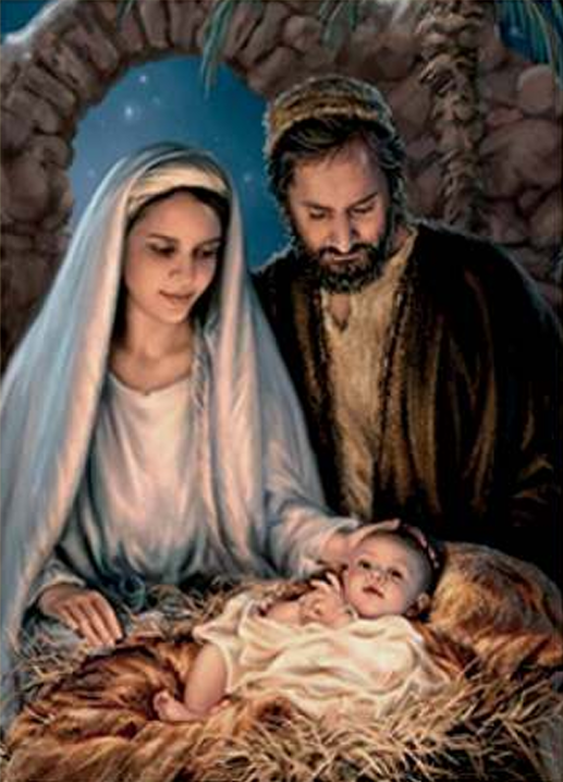 LITOGRAFÍA EN FILO DE ORO SAGRADA FAMILIA