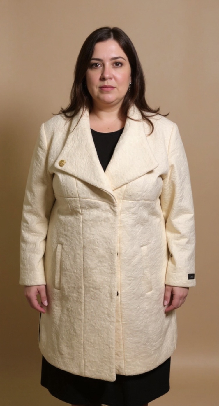 3X DKNY Cream Coat 