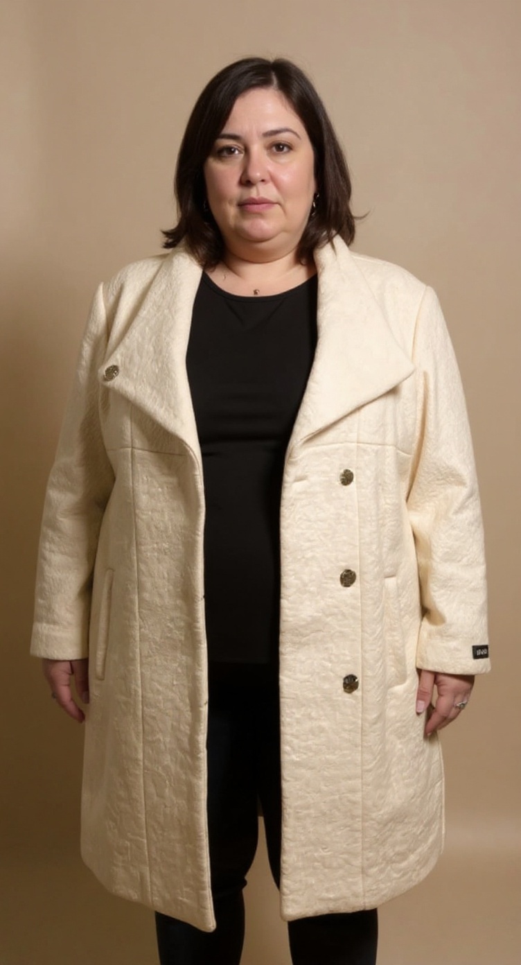 3X DKNY Cream Coat 