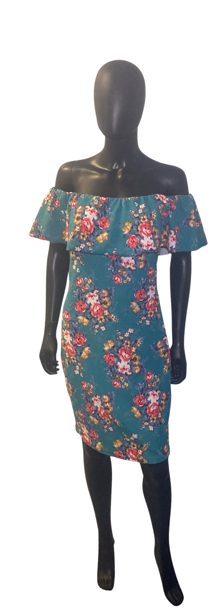 XL Green Floral Dress 