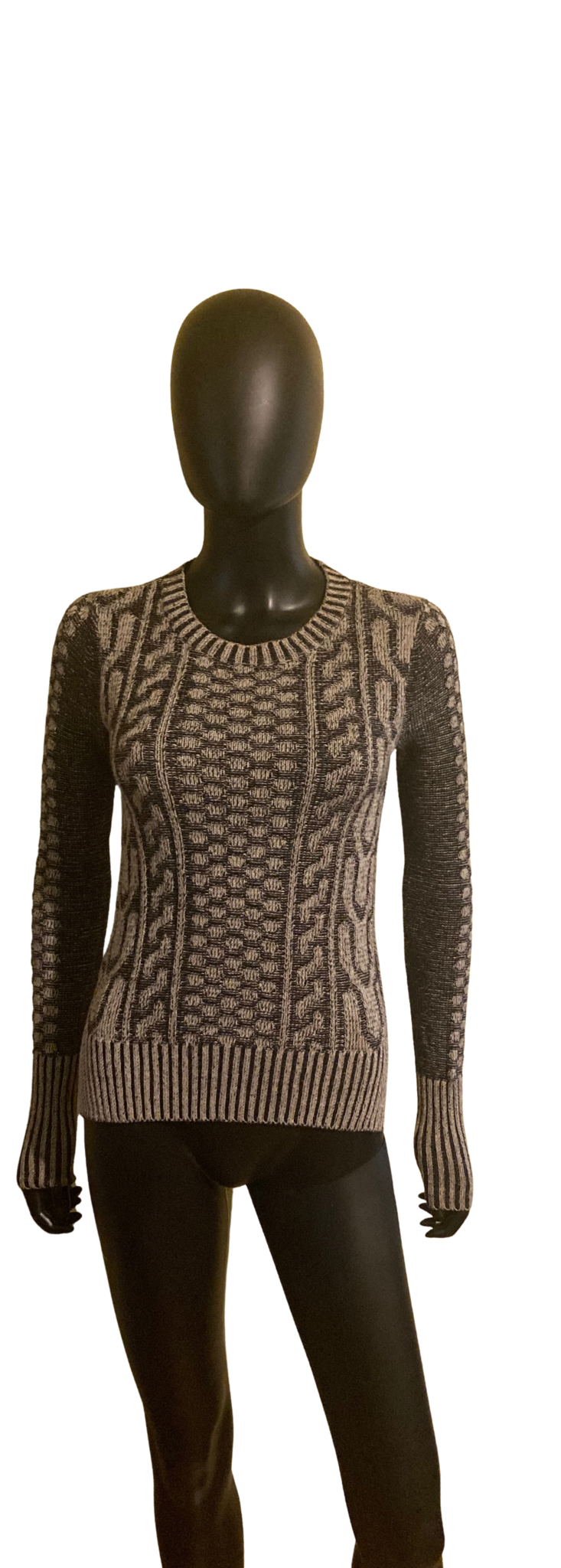 XXS Grey Pattern Sweater 