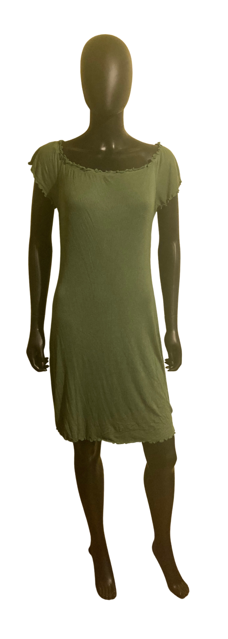 1X Green Ruffle Edged Dress 