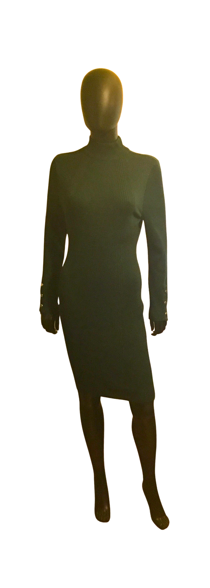 2X Jade Green Bodycon Sweater Dress 