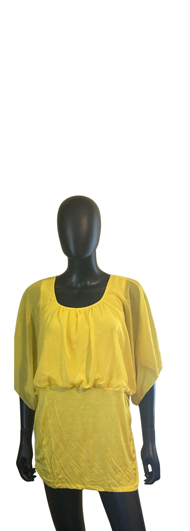 1X Light Yellow Blouse 
