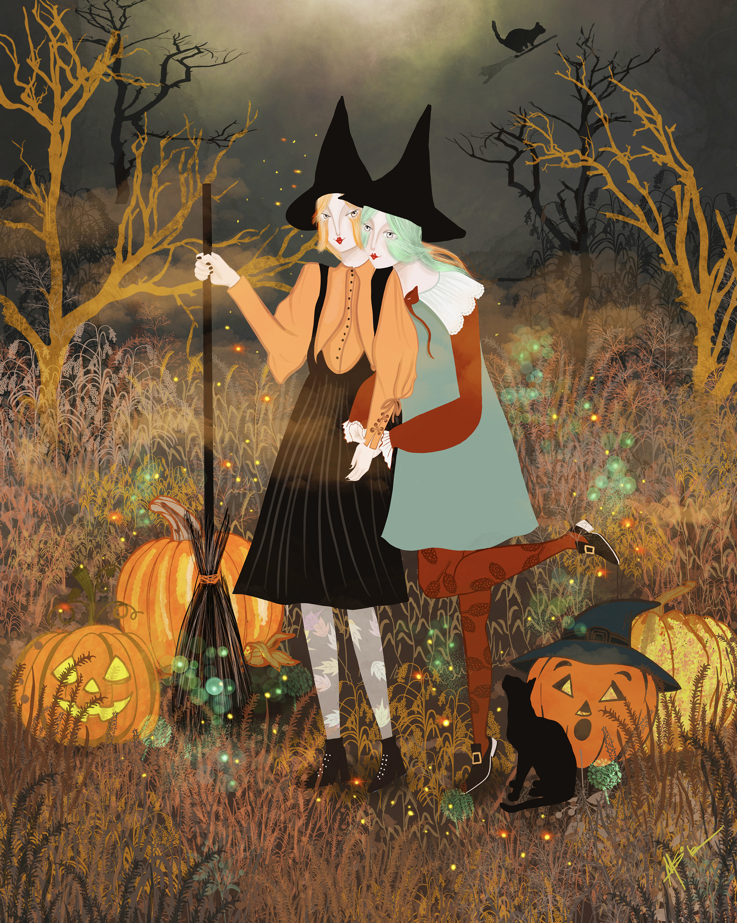 Noche de Brujas Nimue y Minerva