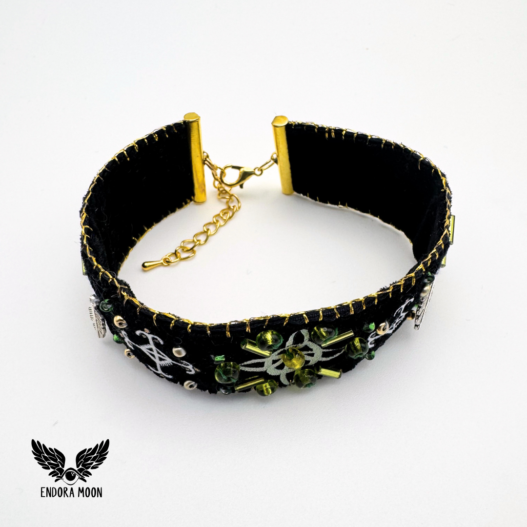 Pulsera Wicca Moon –  Nudo de Bruja y Símbolos Místicos