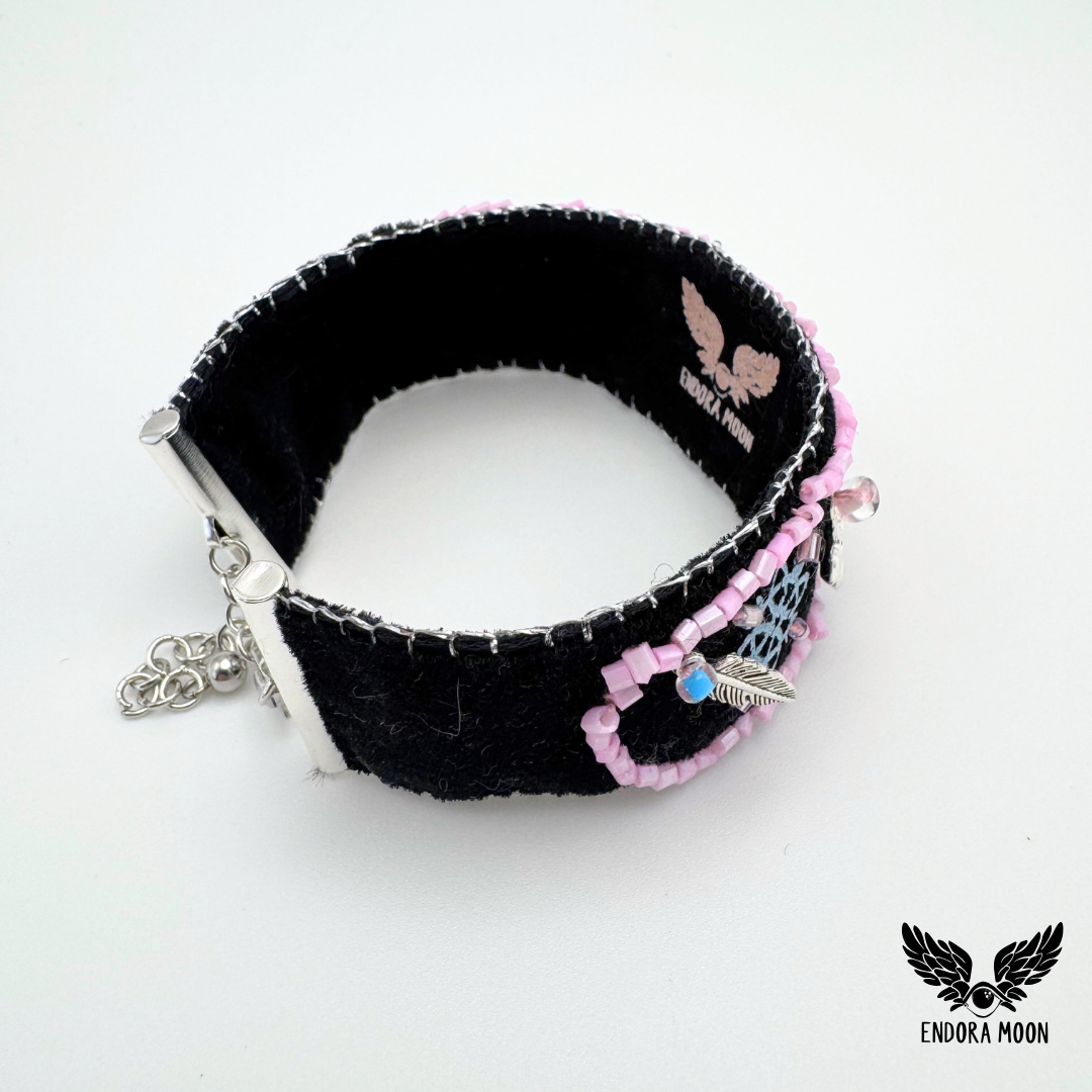 Pulsera Wicca Moon – Triple Diosa Rosa
