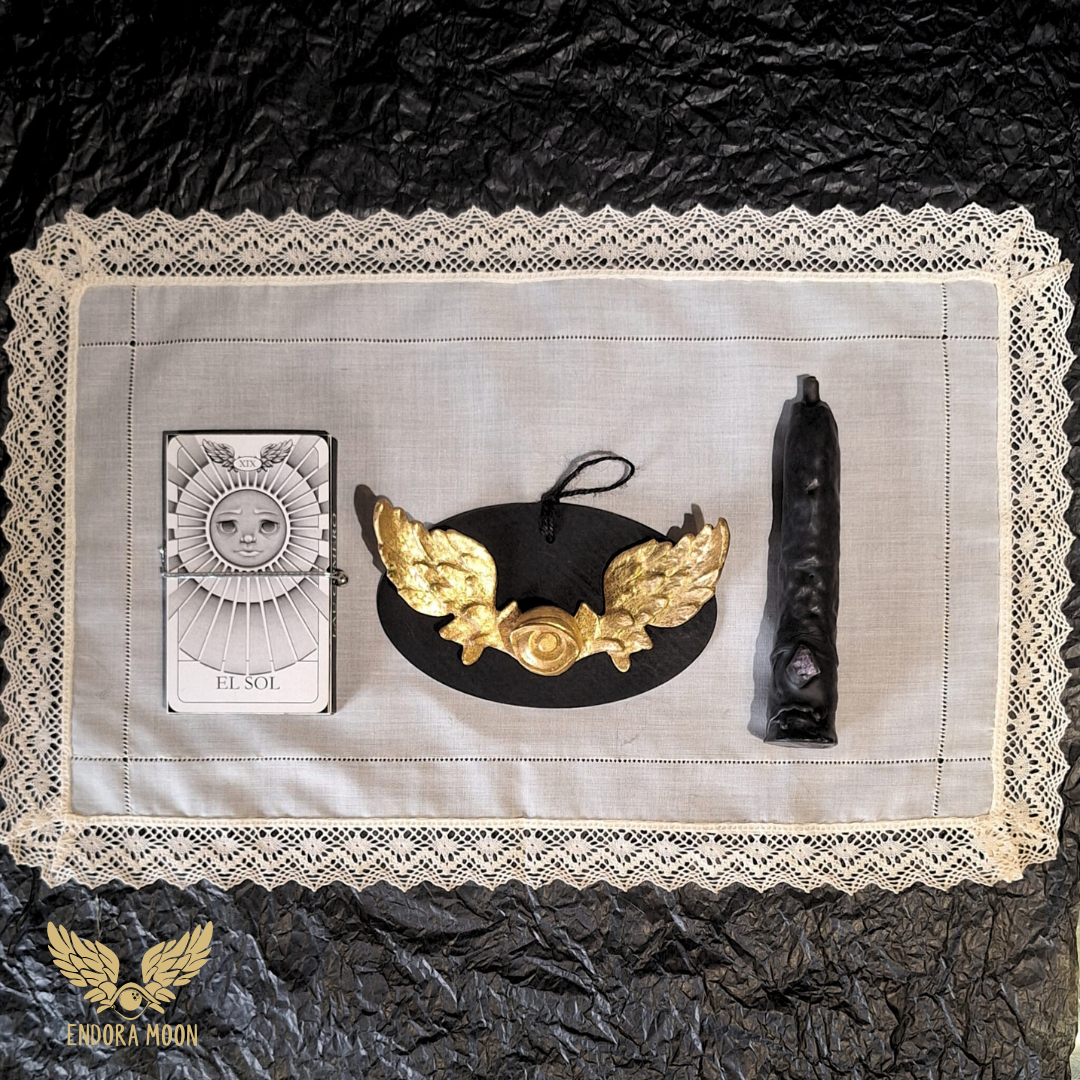 OJO ALADO DORADO  KIT COMPLETO 