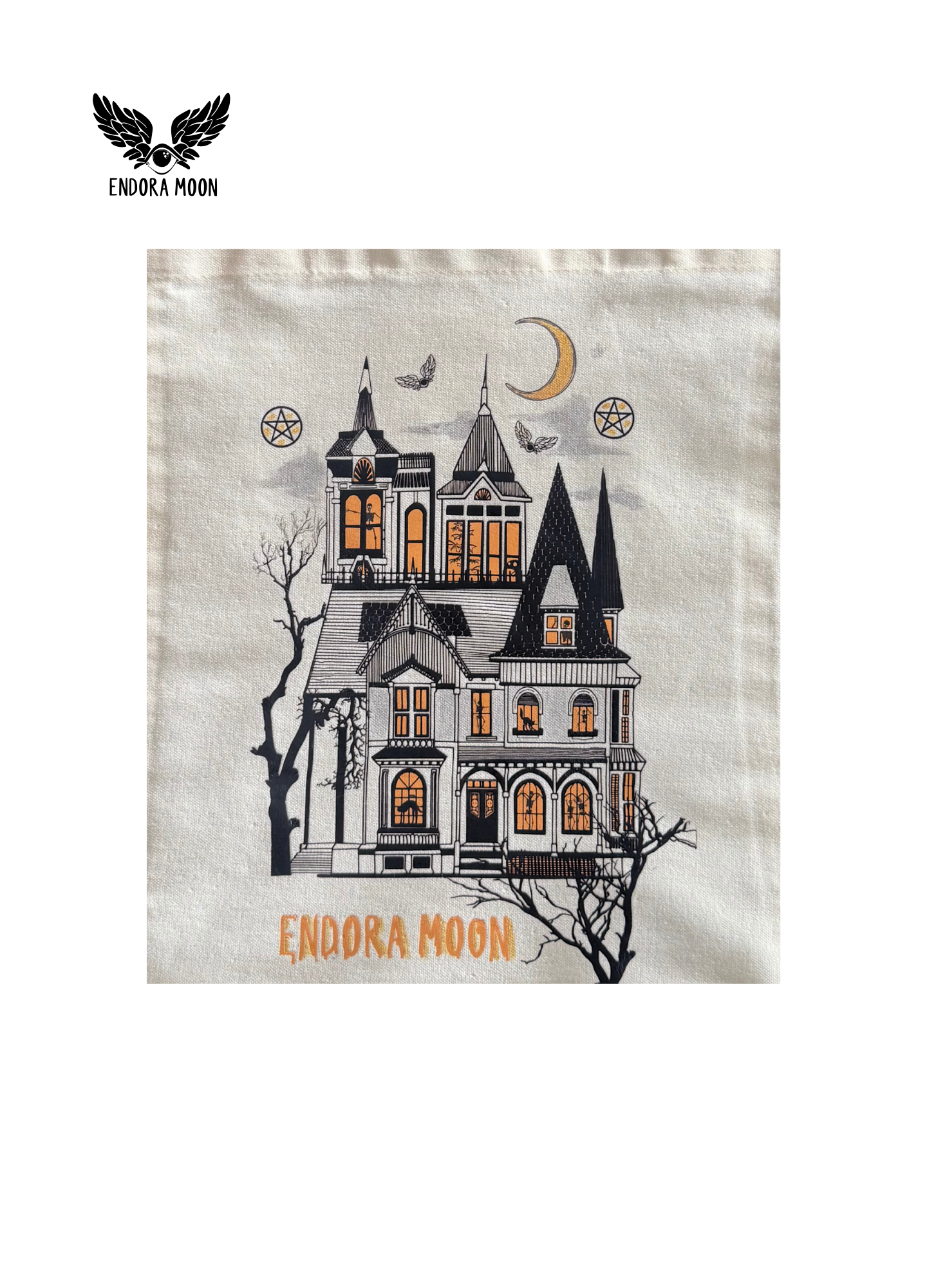 Tote Bag Endora Moon House