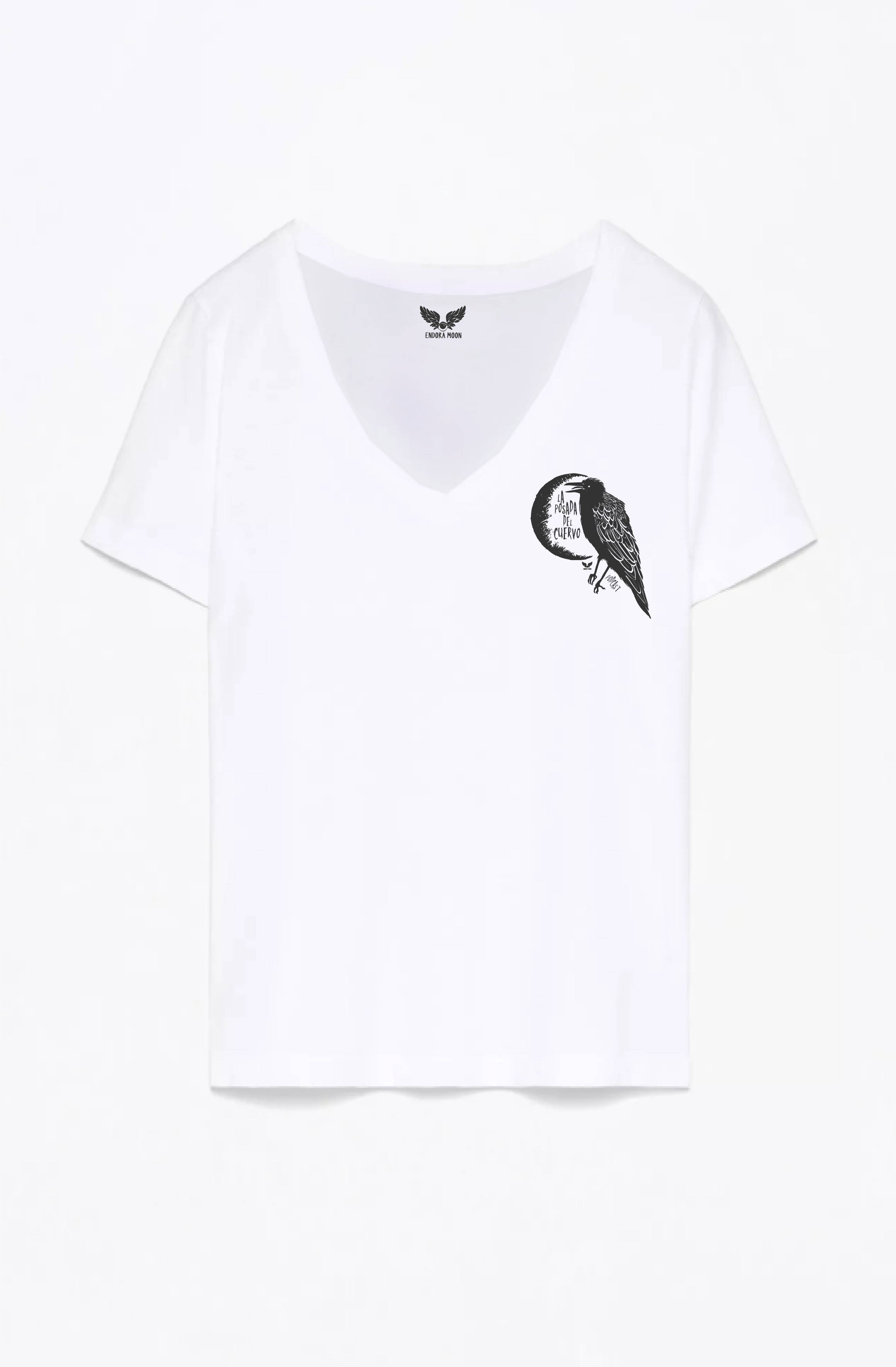 Camiseta cuello pico la Posada del cuervo 