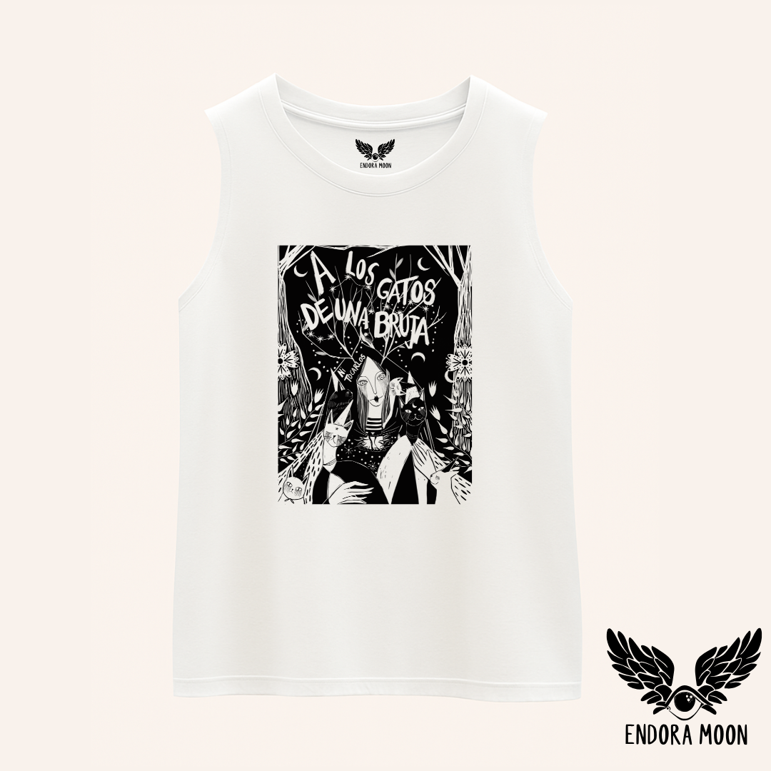 Camiseta Gatos de bruja I  sin mangas 