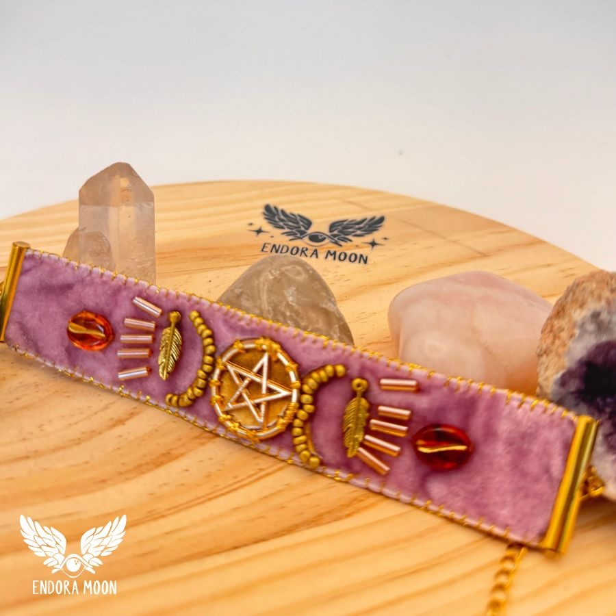 Pulsera Pentáculo Dorado