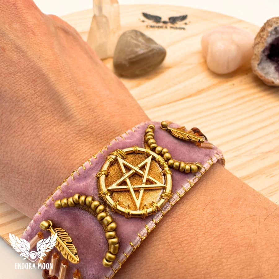 Pulsera Pentáculo Dorado