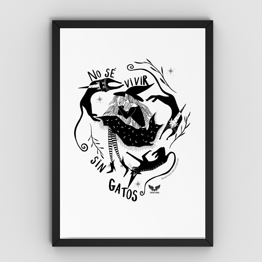 Serie ilustraciones  B/N Marta Solar