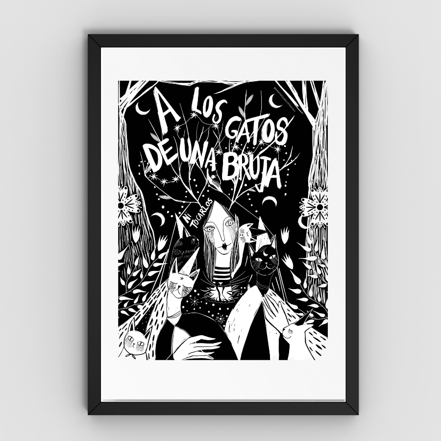 Serie ilustraciones  B/N Marta Solar