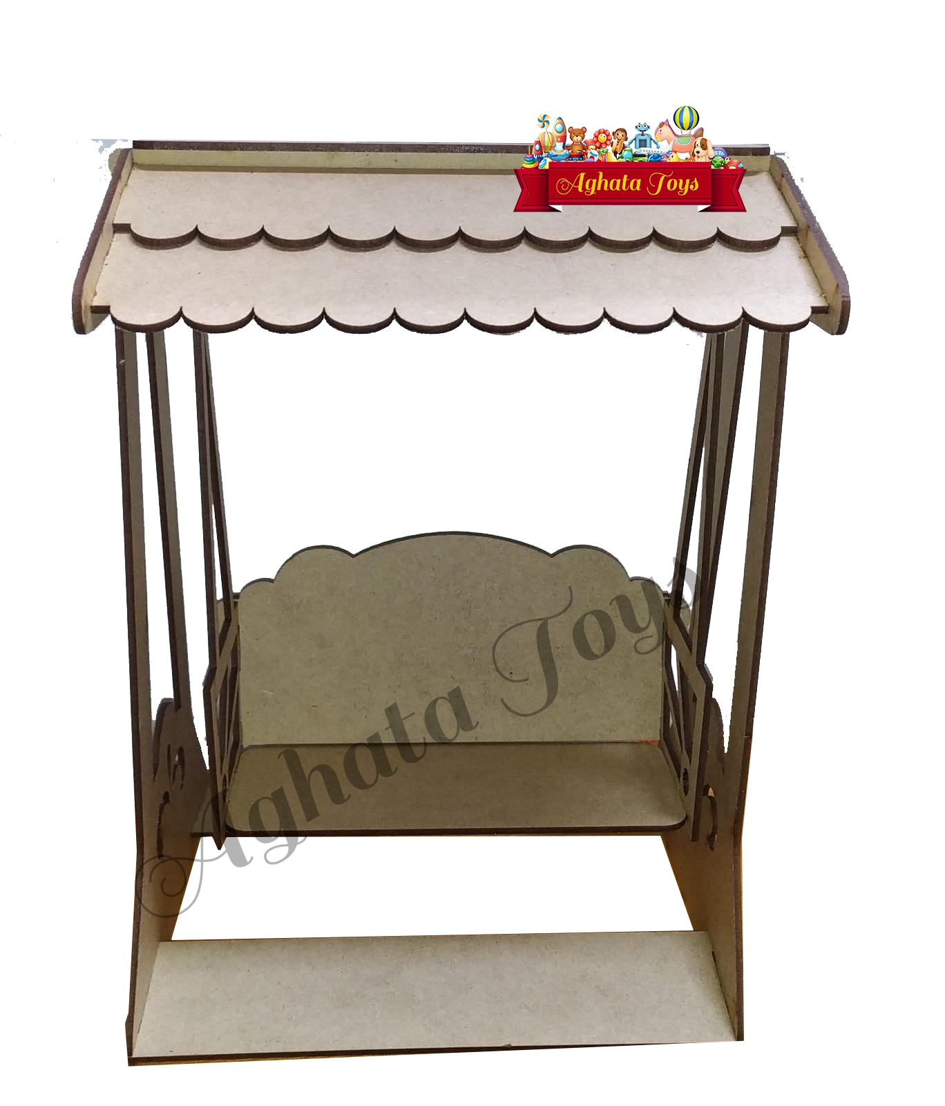 Balança Boneca Madeira Mdf Brinquedo 28cm X 20 Cm X 17 Cm