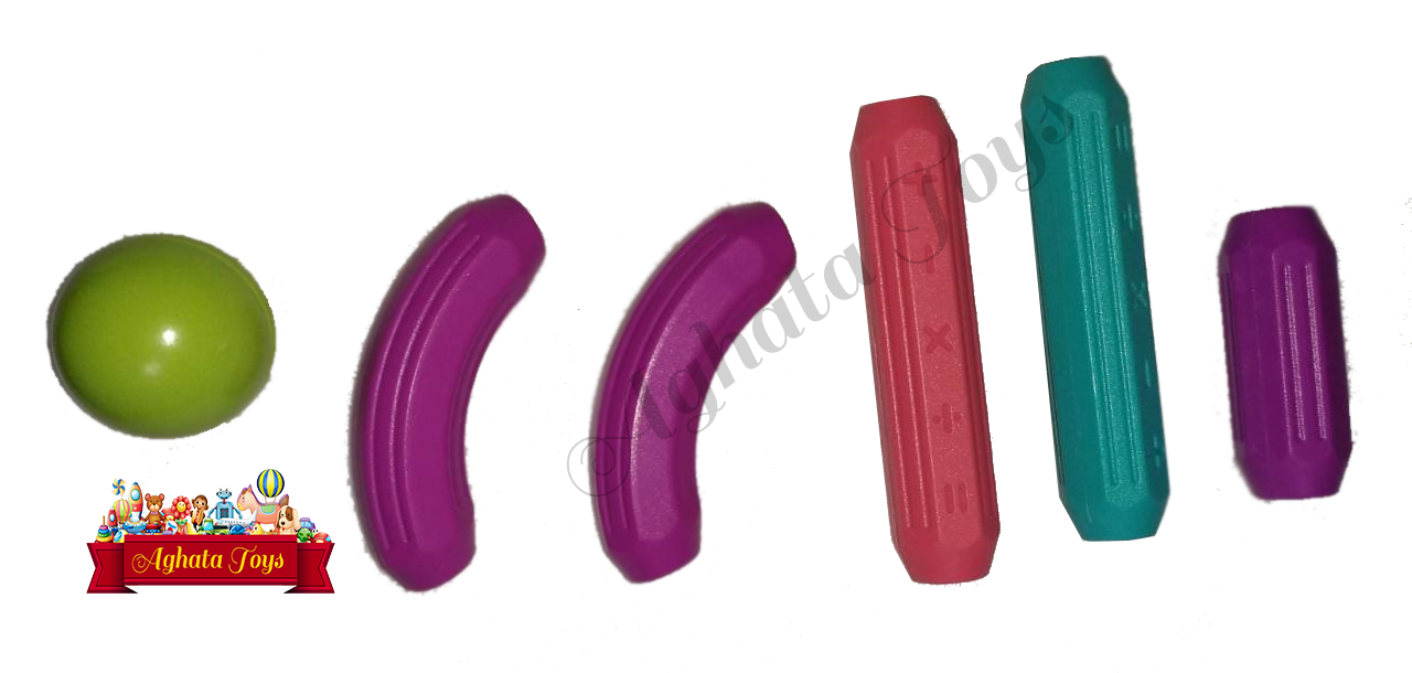Blocos de Montar Magnéticos Criativo Infantil Educativo 6 Peças