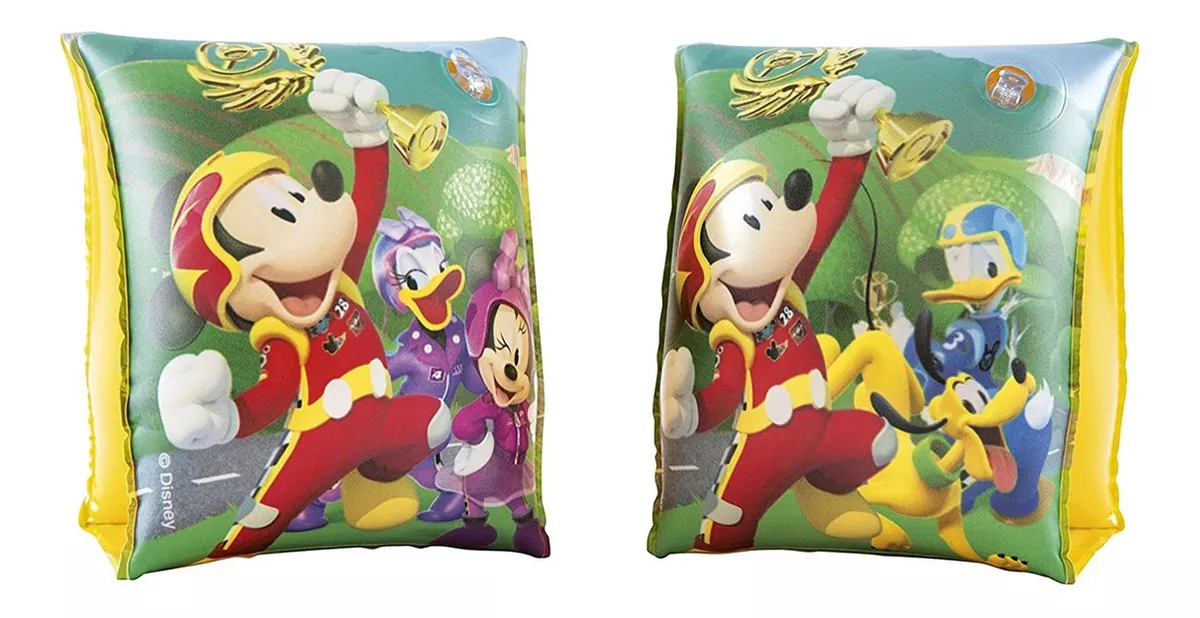 Boia De Braço Para Criança Infantil Mickey Roadster Racers