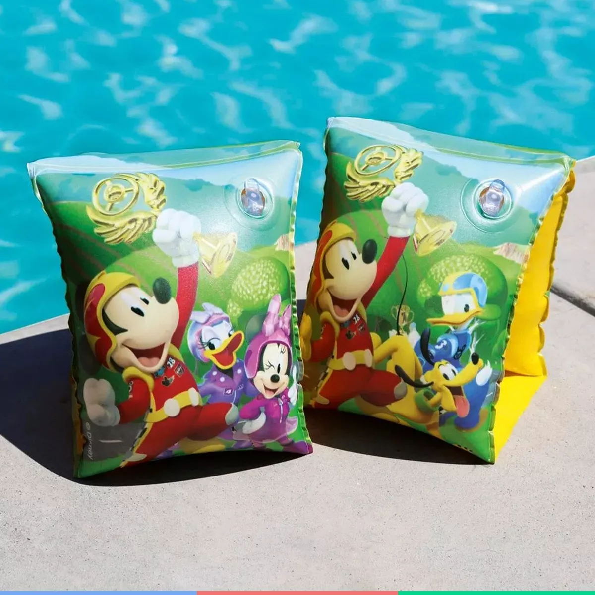 Boia De Braço Para Criança Infantil Mickey Roadster Racers