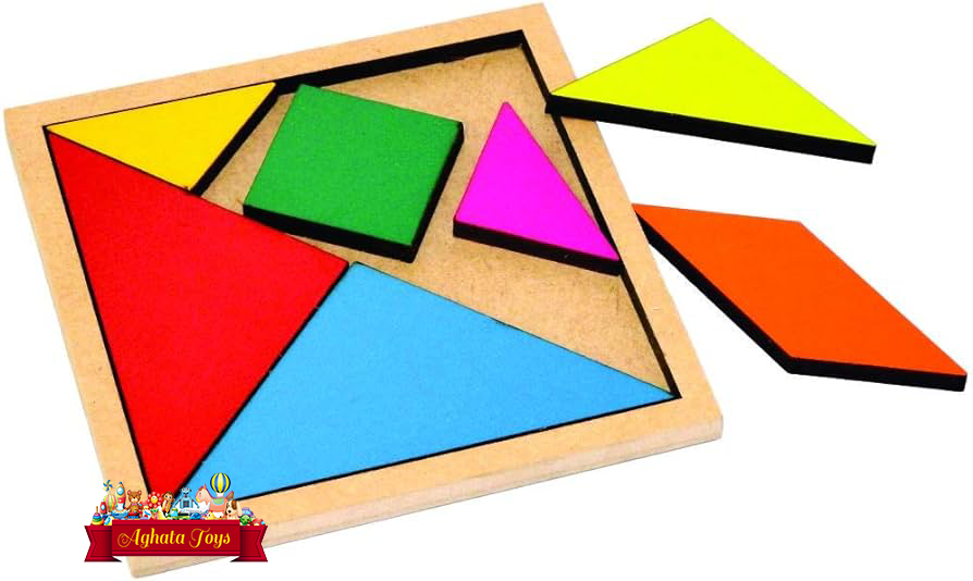 Tangram Madeira Quebra cabeça Montessori