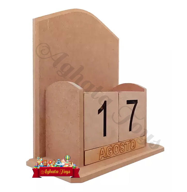 Calendário Permanente Mdf Mesa Escritório